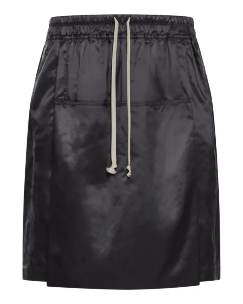 Moncler Kiltshorts Hosenrock mit Kordelzug - Schwarz Schwarz