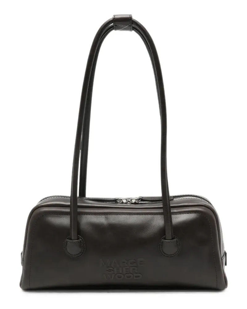 Marge Sherwood logo-embossed leather tote bag - Braun Braun