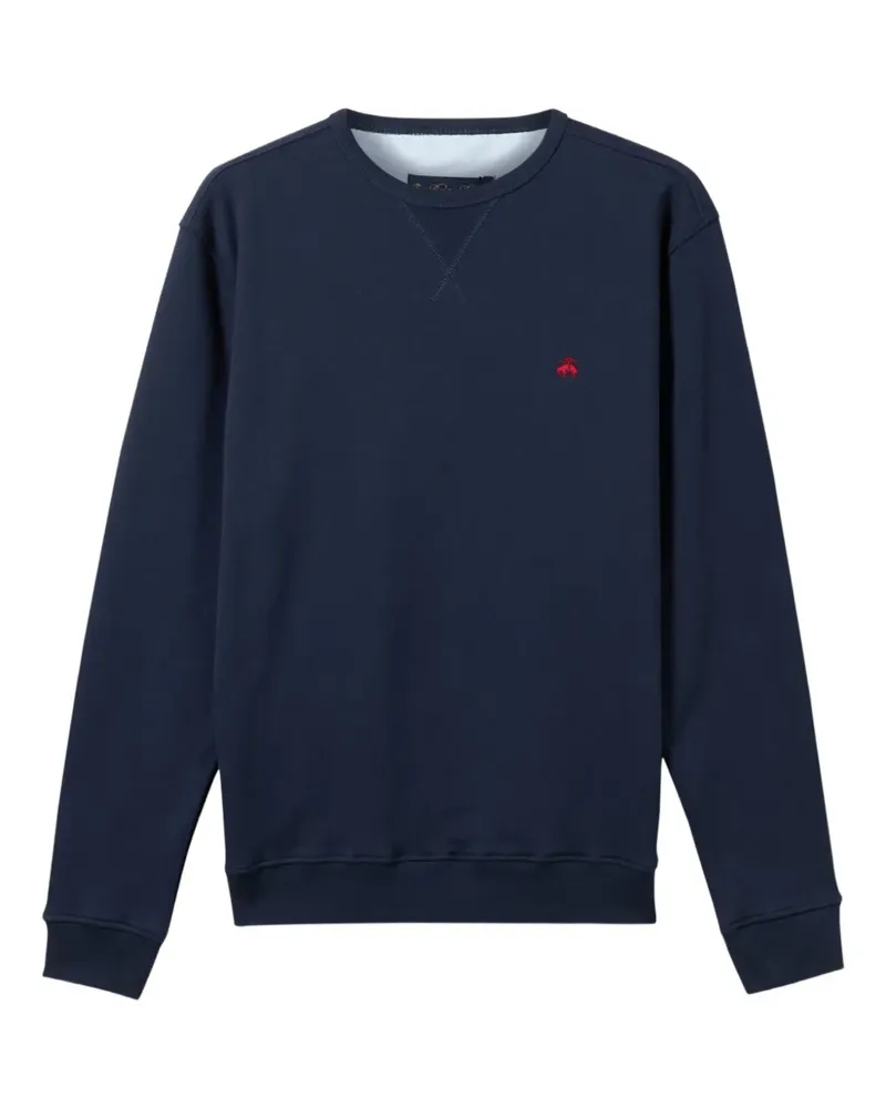 Brooks Brothers Sweatshirt mit Logo-Stickerei - Blau Blau