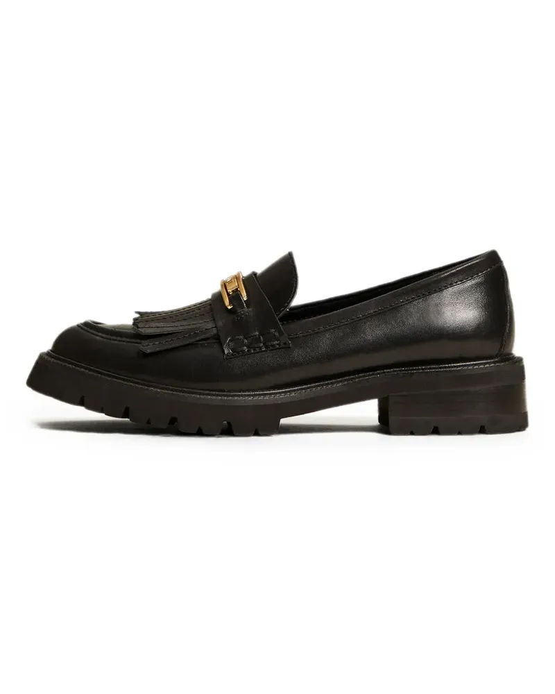 Twin-Set Loafer mit Fransen - Schwarz Schwarz