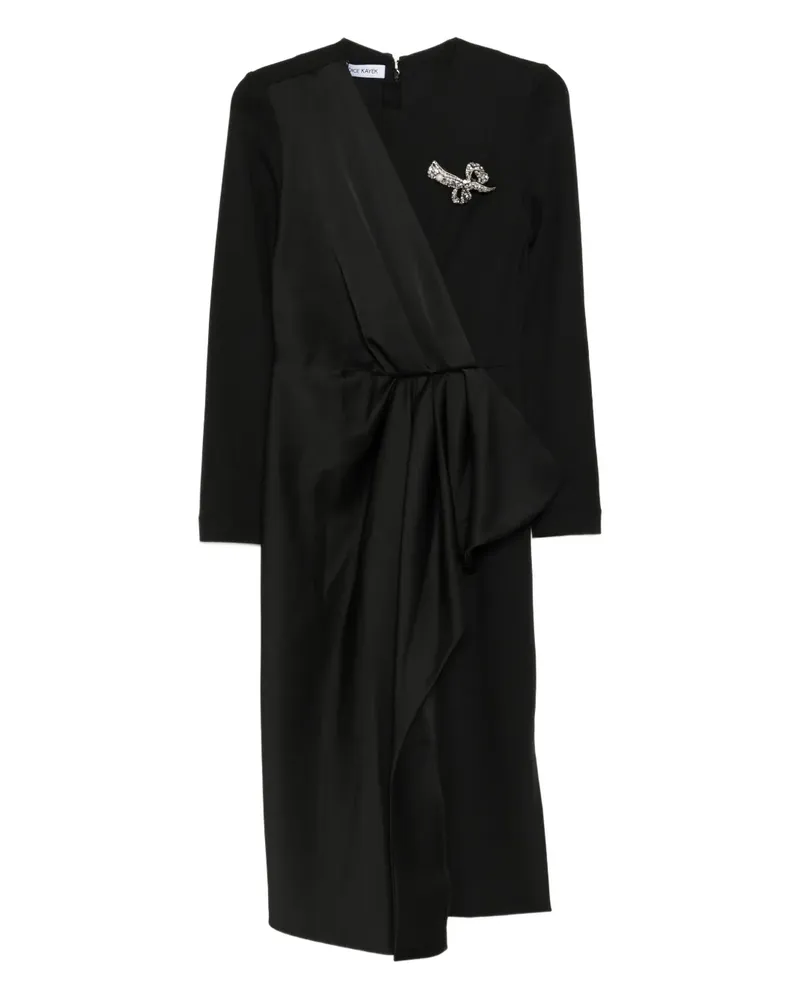 Dice Kayek Kleid mit Kristallen - Schwarz Schwarz