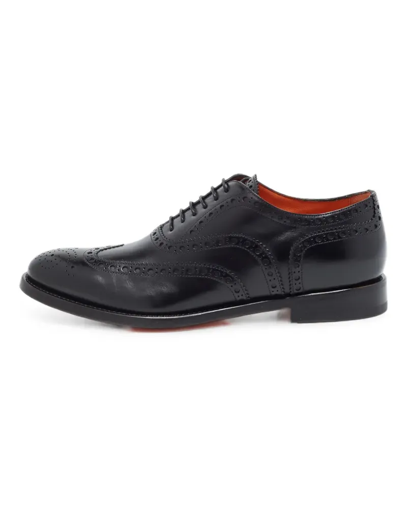 Santoni Oxford-Schuhe aus Leder - Schwarz Schwarz