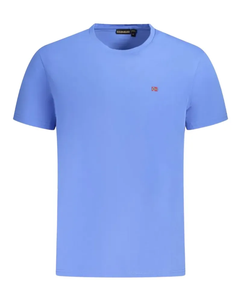 Napapijri logo-patch T-shirt - Blau Blau