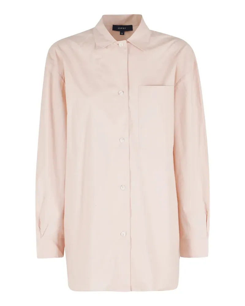 Soeur collared pocket-detail shirt - Rosa Rosa