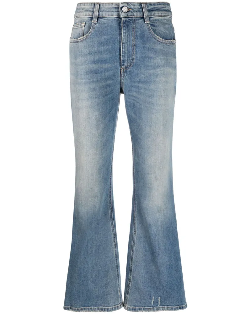 Stella McCartney Bootcut-Jeans mit Stone-Wash-Effekt - Blau Blau