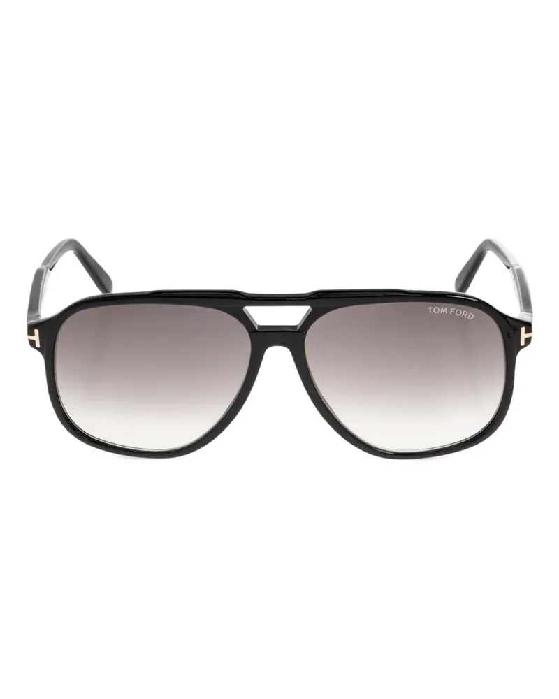 Tom Ford Raoul geometric-frame sunglasses - Schwarz Schwarz