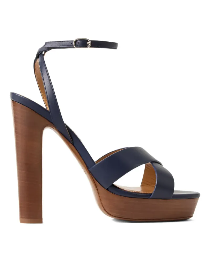 Ralph Lauren Cleary criss-cross platform sandals - Blau Blau
