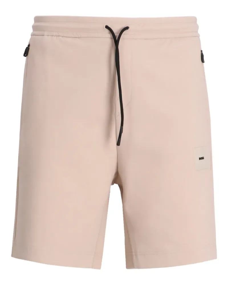 HUGO BOSS Shorts mit Logo-Patch - Nude Nude