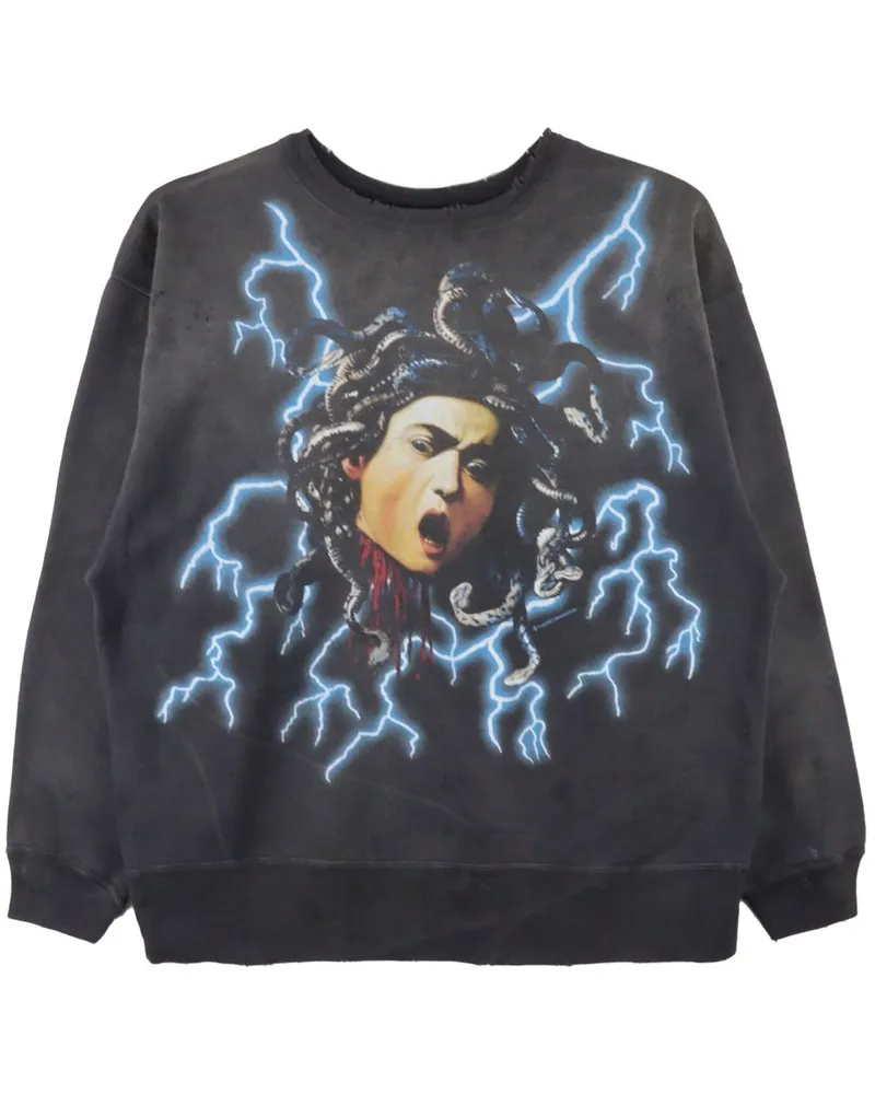 SAINT MXXXXXX Medusa Pullover - Schwarz Schwarz