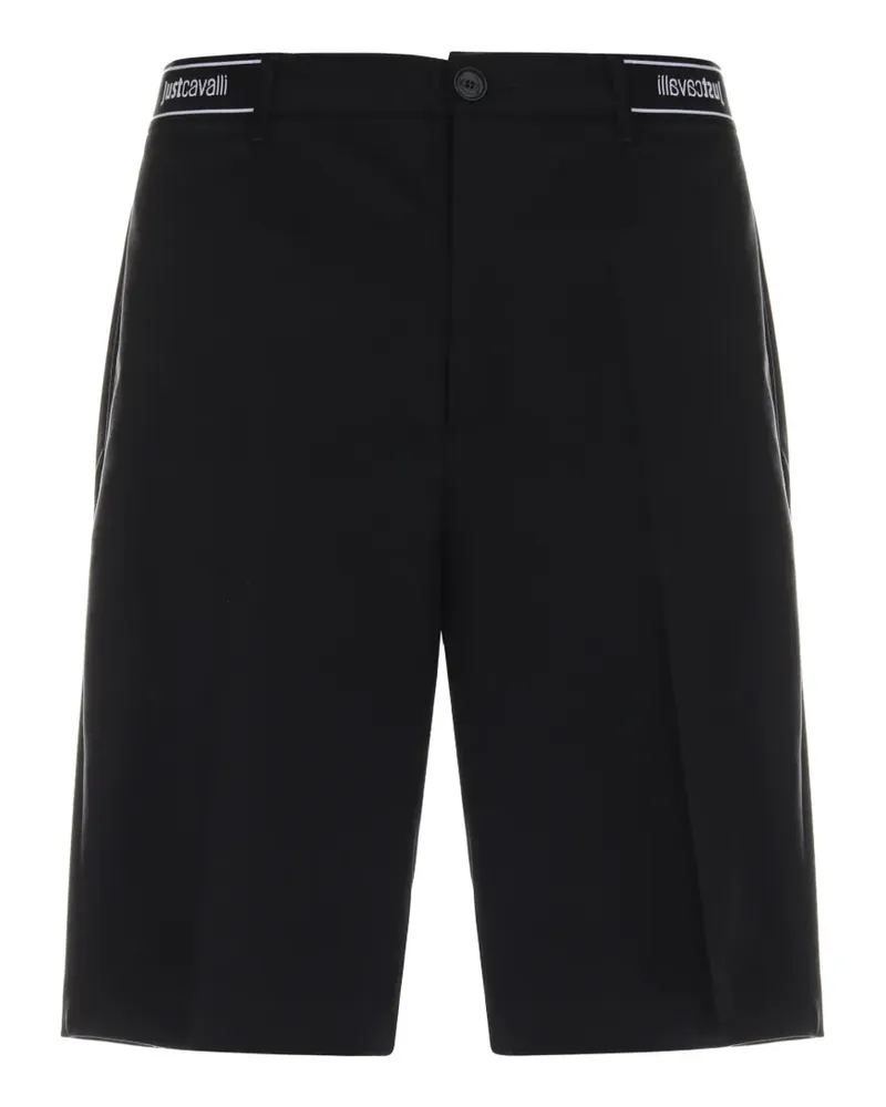 Just Cavalli Shorts mit Logo-Bund - Schwarz Schwarz