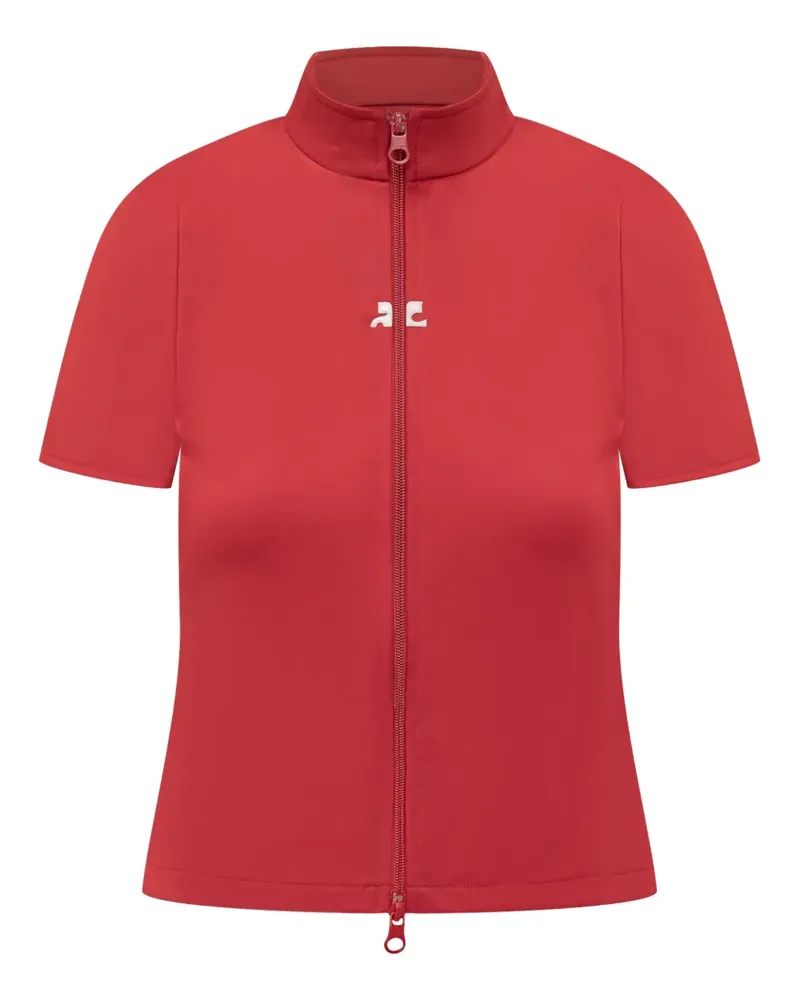 Courrèges Oberteil mit Reißverschluss - Rot Rot