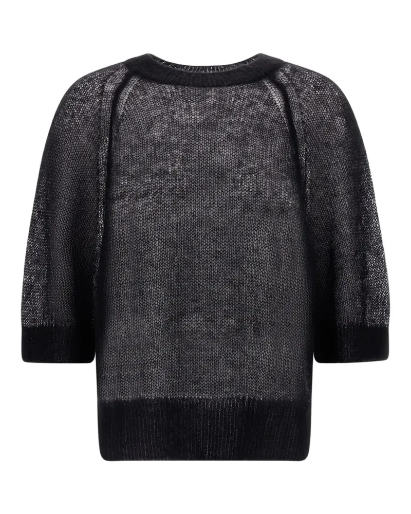 Herno T-Shirt mit Raglanärmeln - Schwarz Schwarz