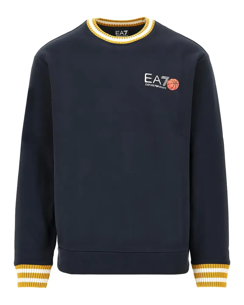 EA7 Graphic Series Sweatshirt mit Logo-Print - Blau Blau