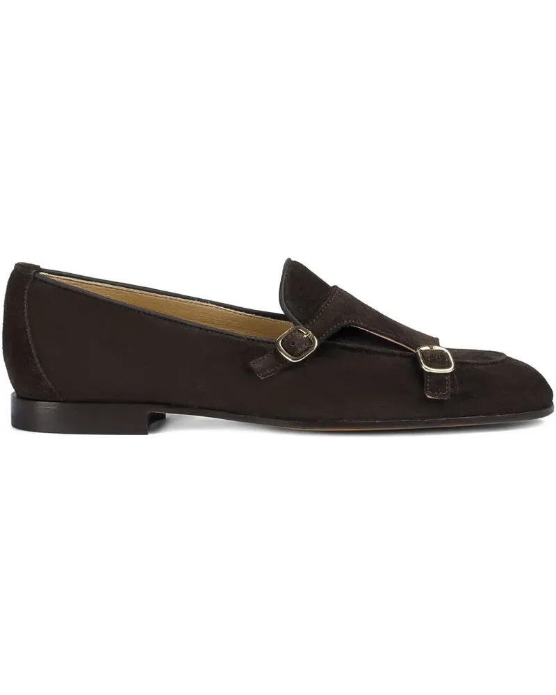 Doucal´s suede double-buckle loafer - Braun Braun
