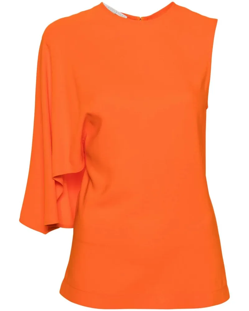 Stella McCartney Asymmetrisches Oberteil mit Cape Orange