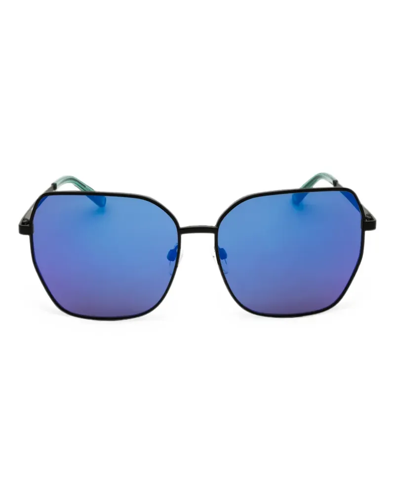 Fila geometric-frame sunglasses - Schwarz Schwarz