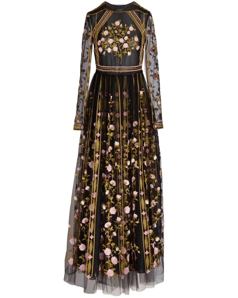 Giambattista Valli Besticktes Tüllkleid - Schwarz Schwarz