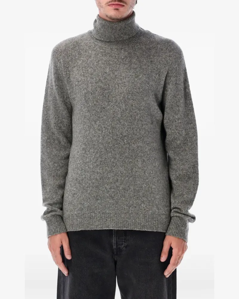 Roberto Collina Gestrickter Rollkragenpullover - Grau Grau