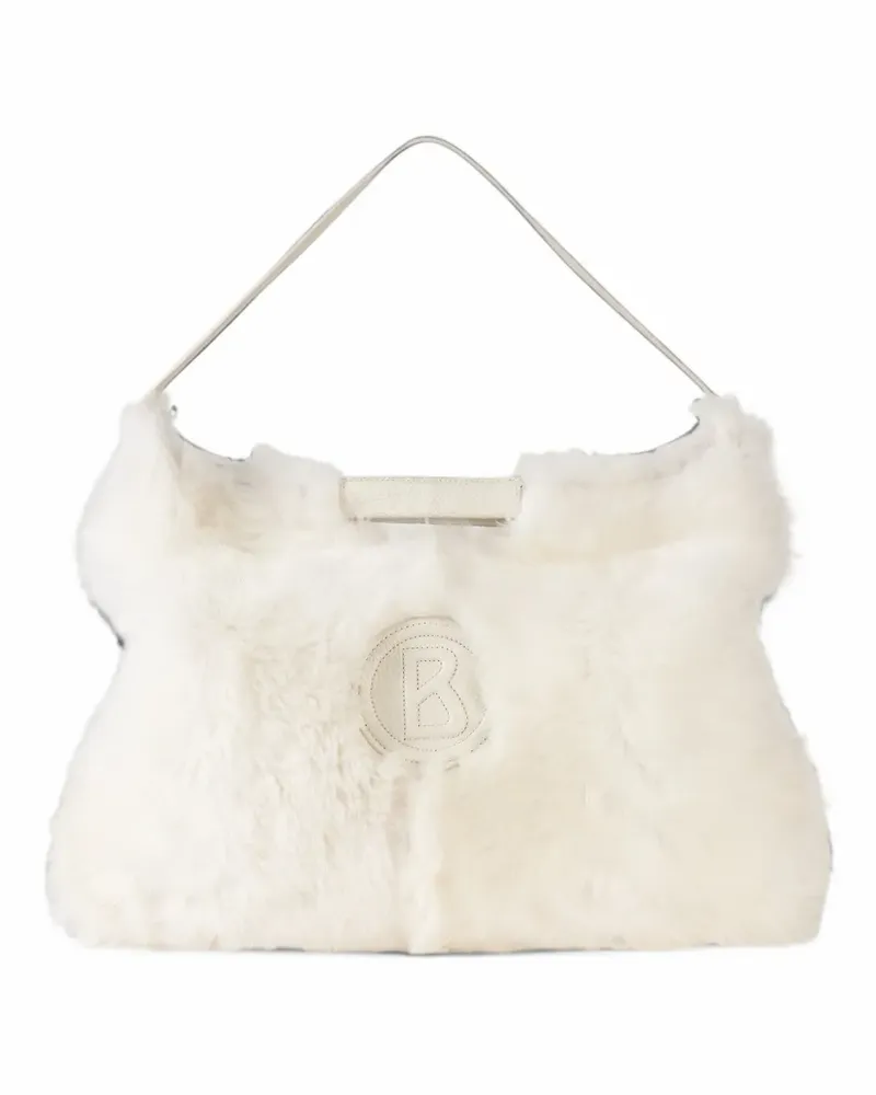 Bogner Choulex Snow Mable lamb-fur tote bag - Weiß Weiß