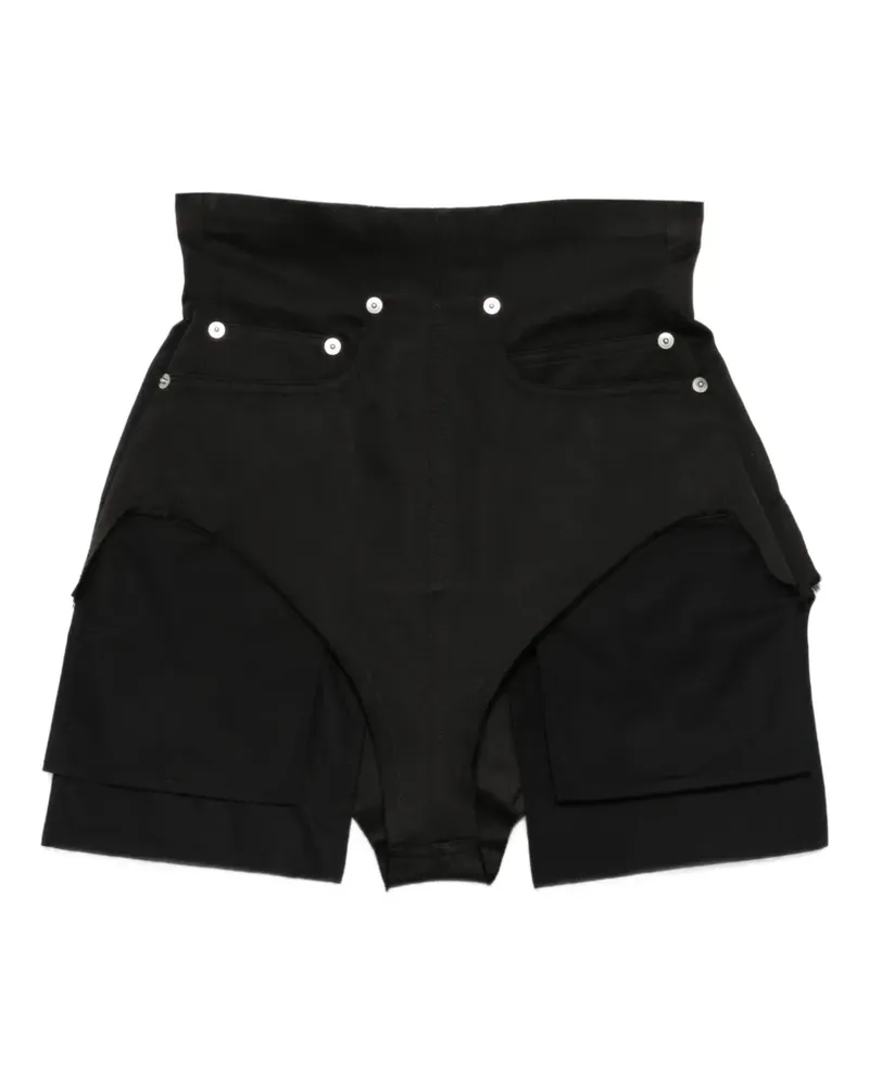 Rick Owens Dirt Cutoffs Shorts mit geknöpften Taschen - Schwarz Schwarz