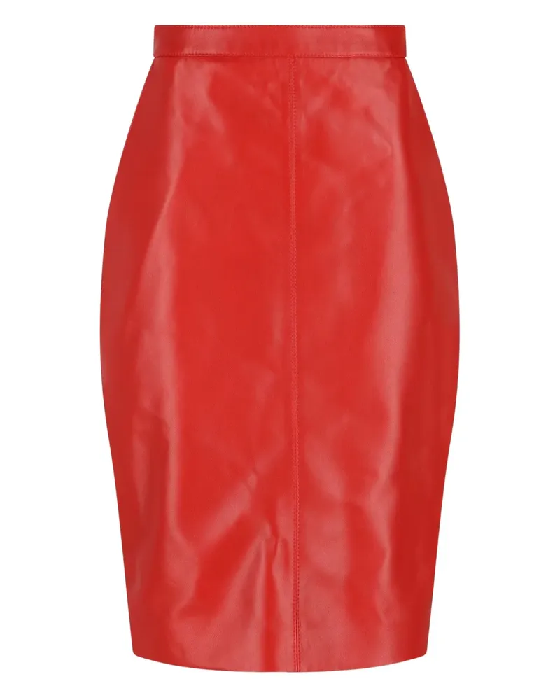 Saint Laurent zip skirt - Rot Rot