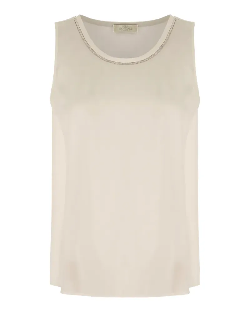 PANICALE Cashmere Verziertes Top - Nude Nude