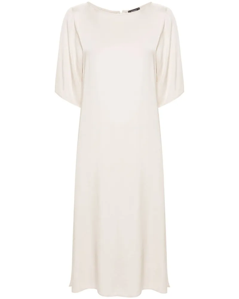 Peserico Midikleid aus Satin - Nude Nude