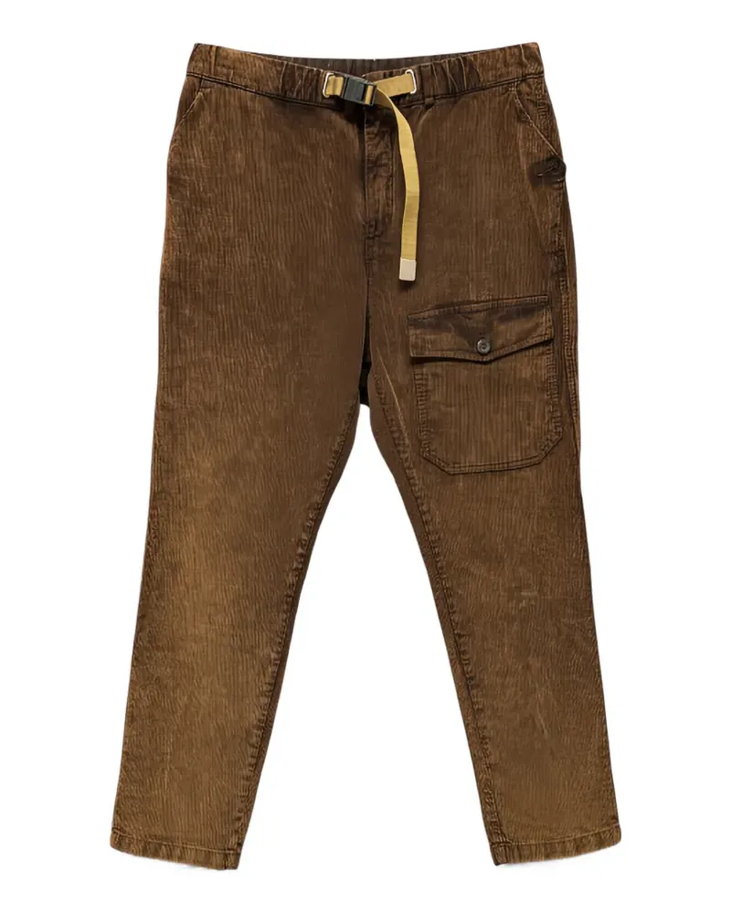 PLAN C belted corduroy cargo pants - Braun Braun