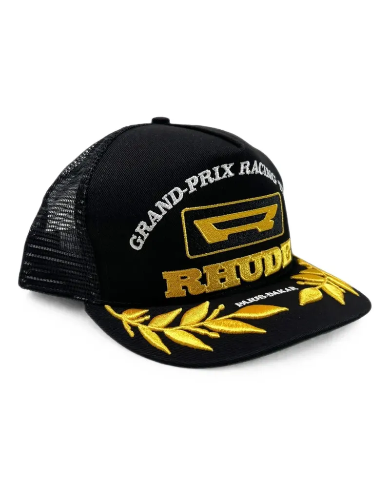 RHUDE Racing Panel Baseballkappe - Schwarz Schwarz