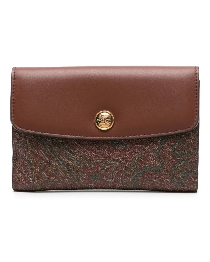 Etro Portemonnaie mit Print - Braun Braun