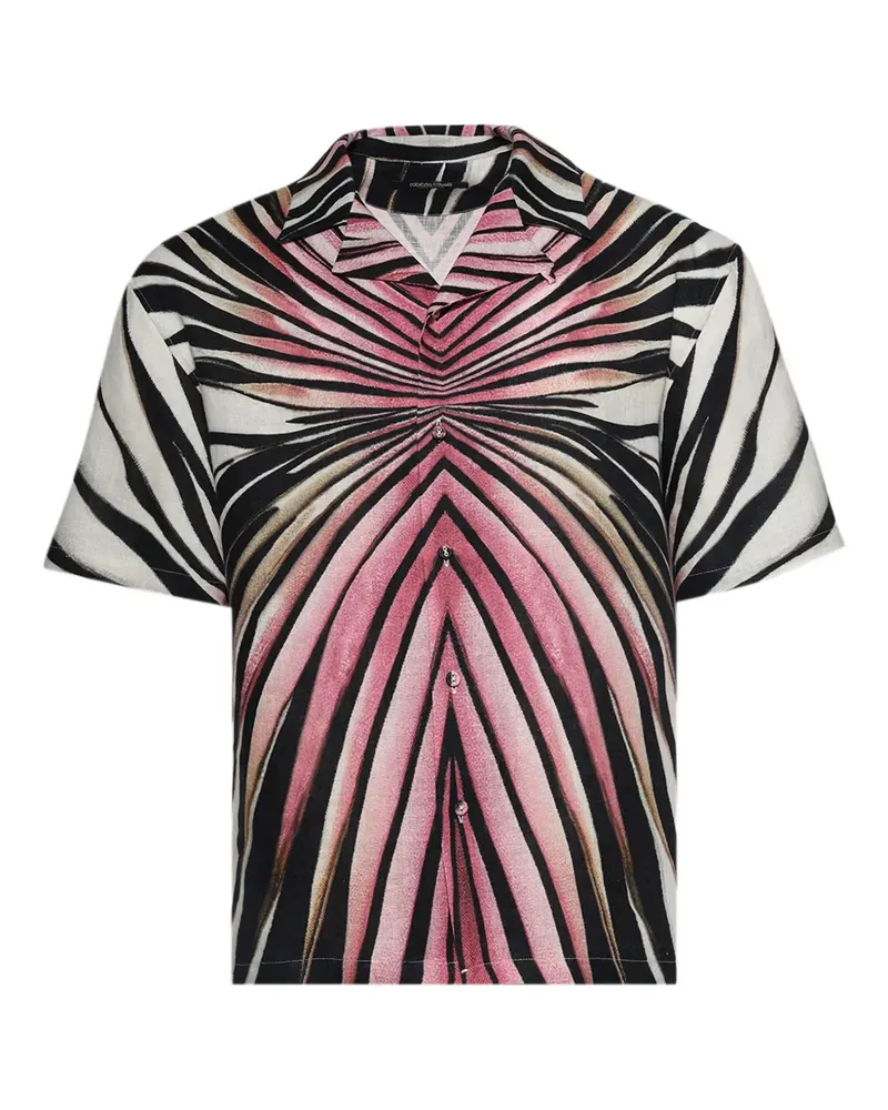 Roberto Cavalli Hemd mit Zebra-Print - Rosa Rosa