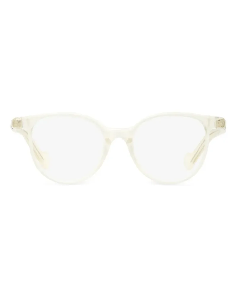 Moncler Brille mit rundem Gestell - Weiß Weiß