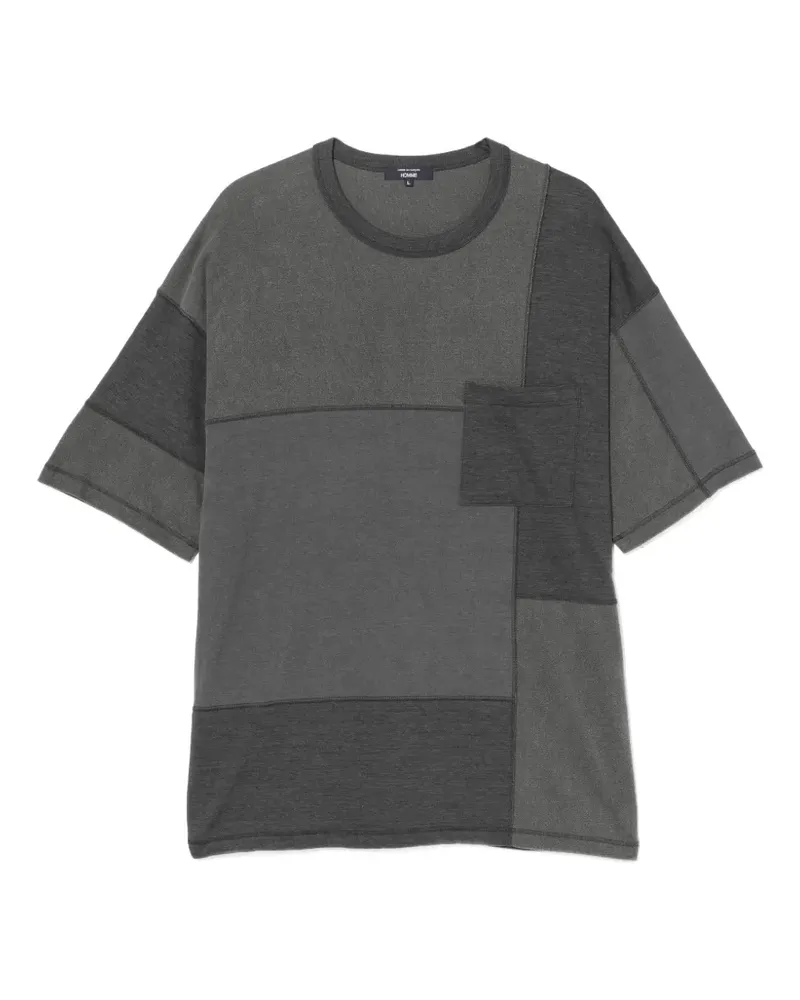 Comme des Garçons T-Shirt im Patchwork-Look - Grau Grau