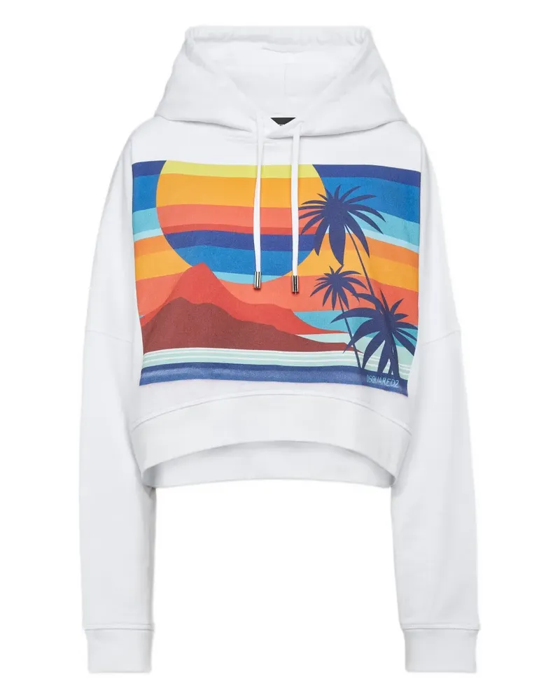 Dsquared2 Klassischer Hoodie - Weiß Weiß
