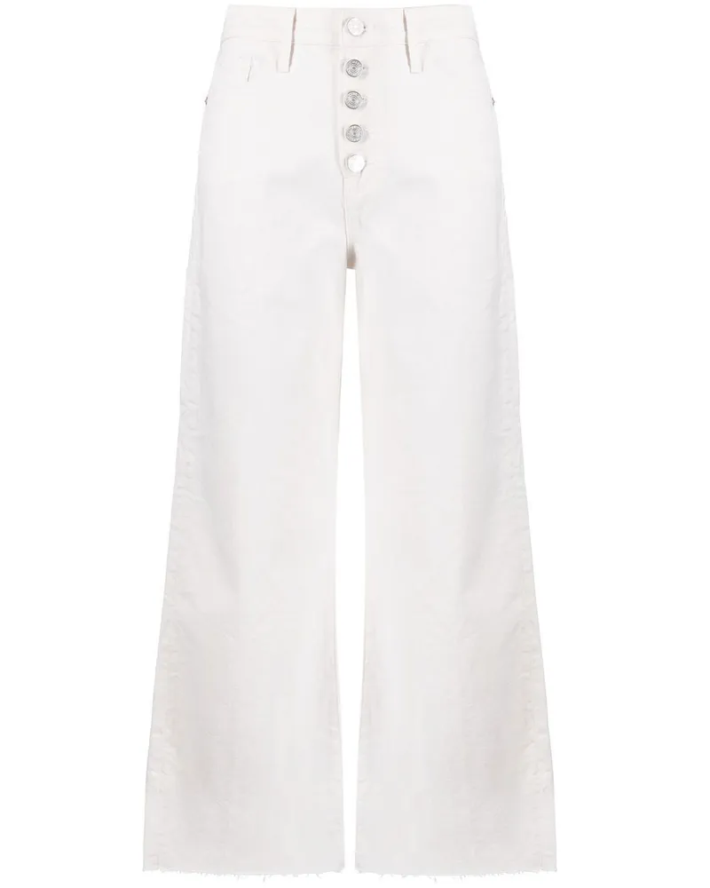 Frame Denim Weite Cropped-Jeans - Weiß Weiß