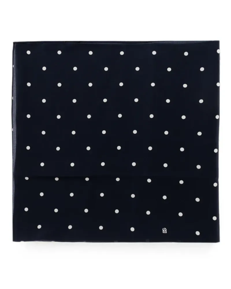 Dolce & Gabbana Seidenschal mit Polka Dots - Blau Blau
