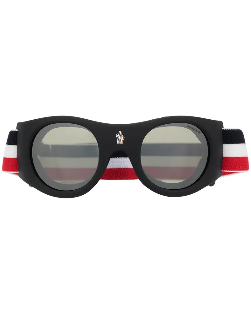 Moncler Runde Sonnenbrille - Rot Rot