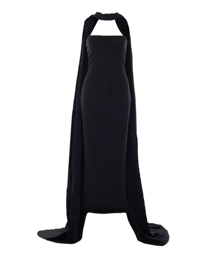 Solace London Martine Maxikleid - Schwarz Schwarz