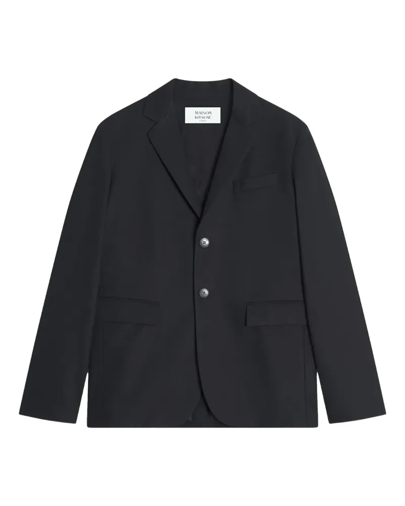 Kitsuné cotton blazer - Schwarz Schwarz
