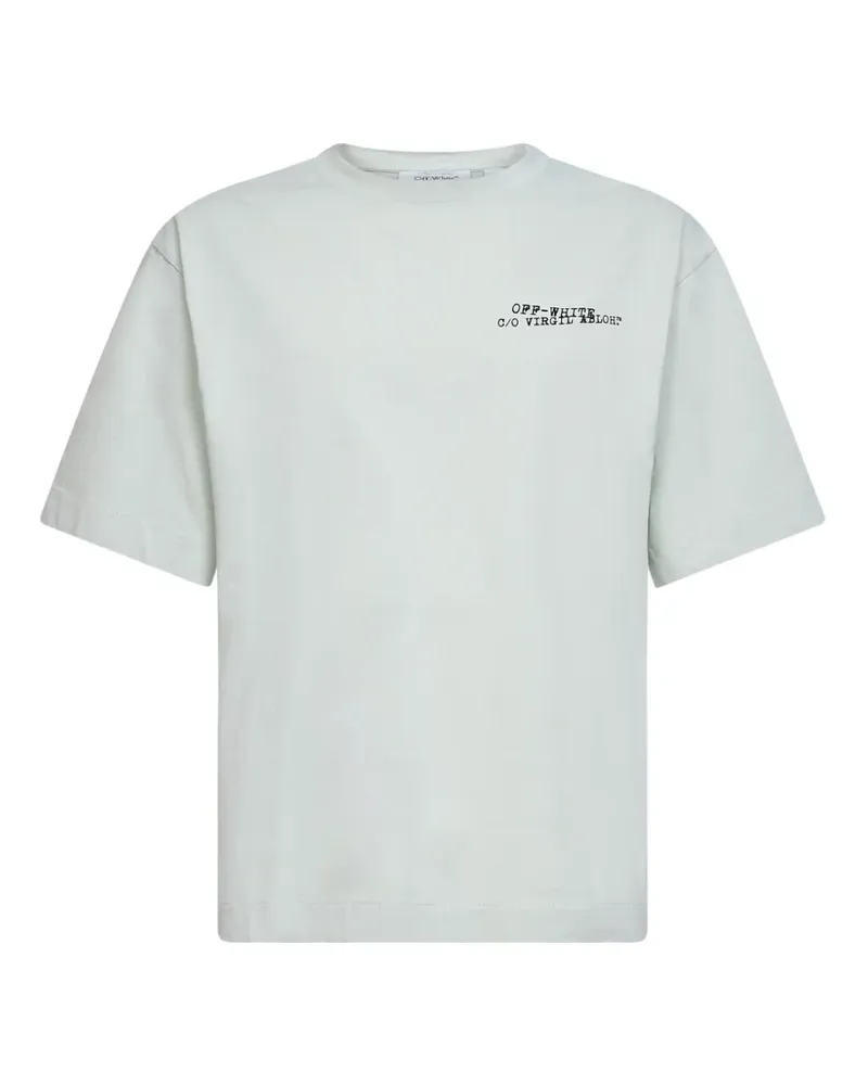 OFF-WHITE arrow lettering T-shirt - Grün Grün