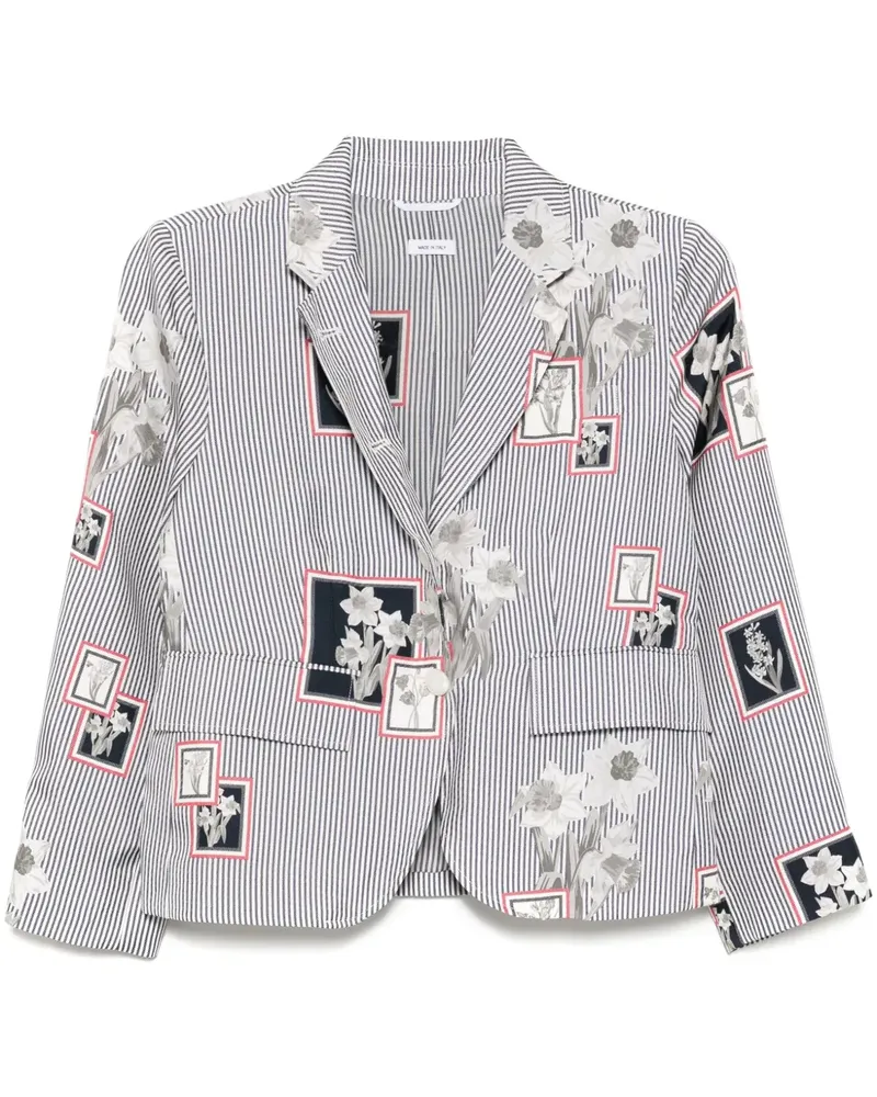 Thom Browne Gestreiftes Sakko - Blau Blau