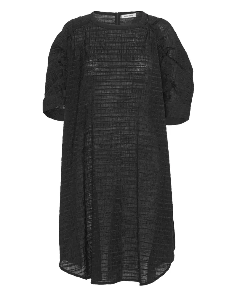 Henrik Vibskov Kleid mit Puffärmeln - Schwarz Schwarz
