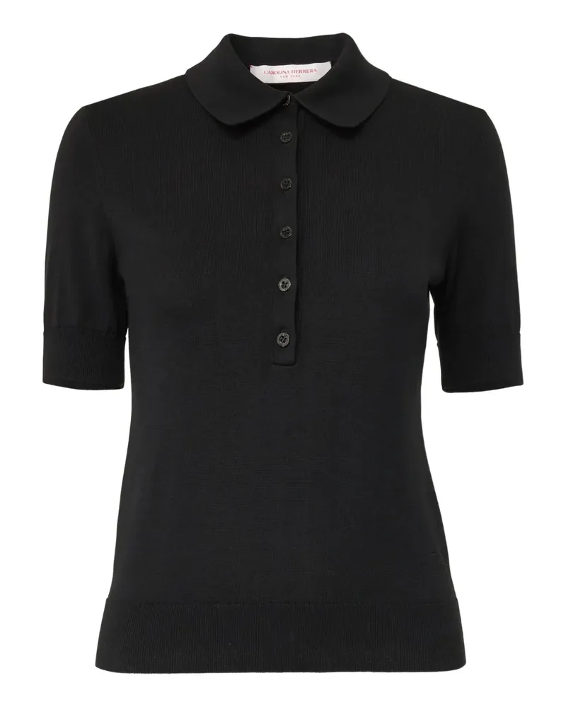 Carolina Herrera New York Kurzärmeliges Poloshirt - Schwarz Schwarz