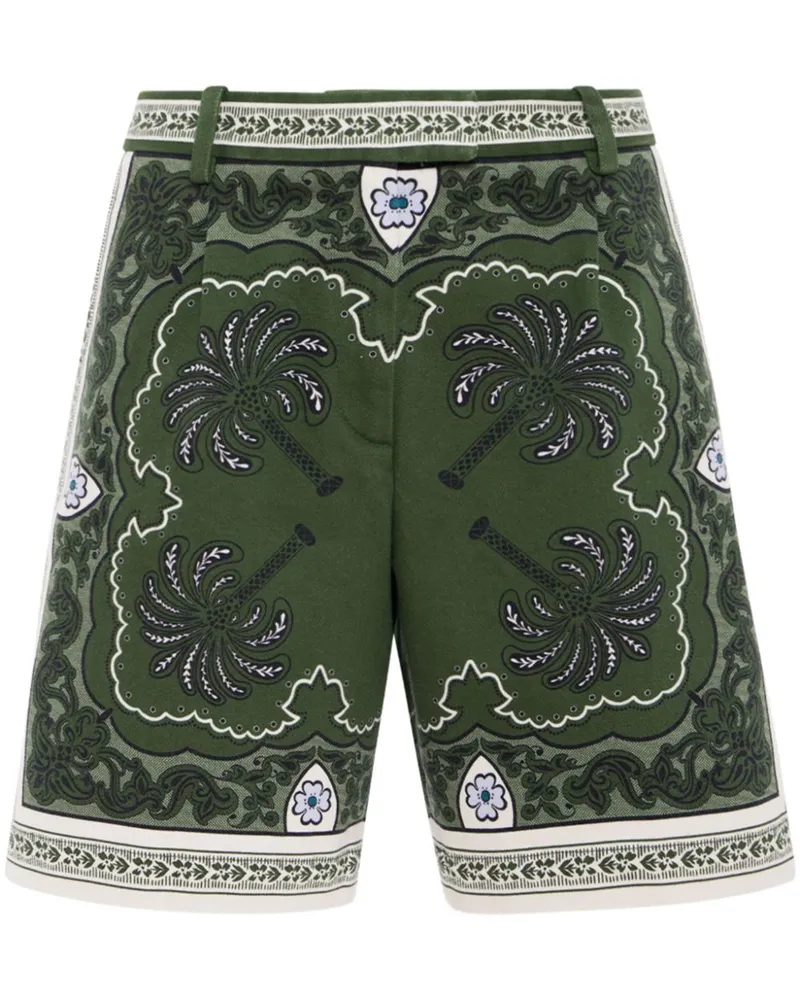 La DoubleJ Shorts mit Print - Grün Grün