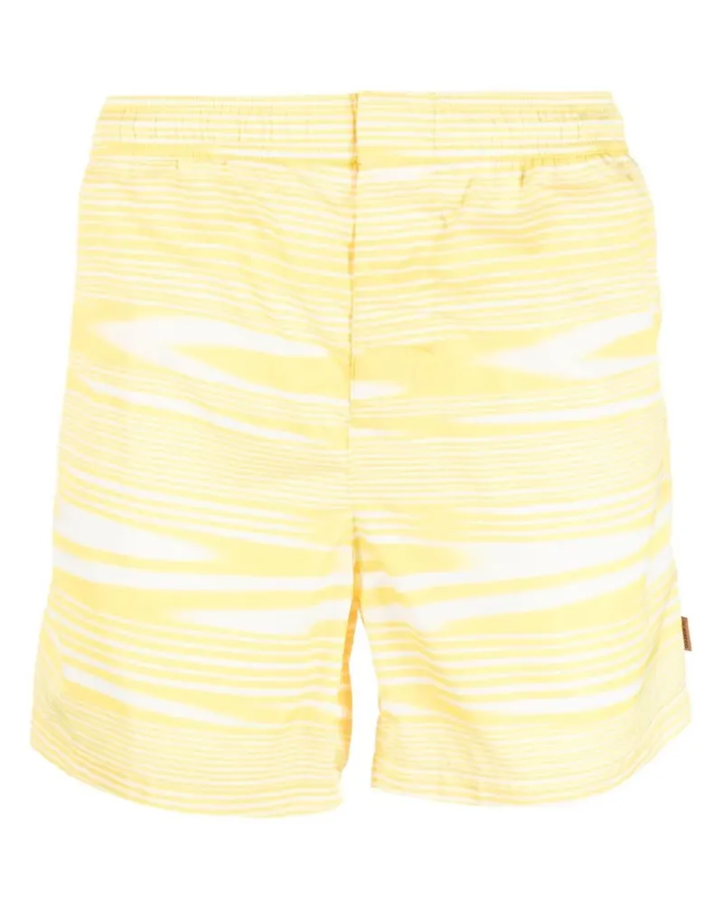 Missoni Badeshorts mit Artist Stripe-Print - Gelb Gelb