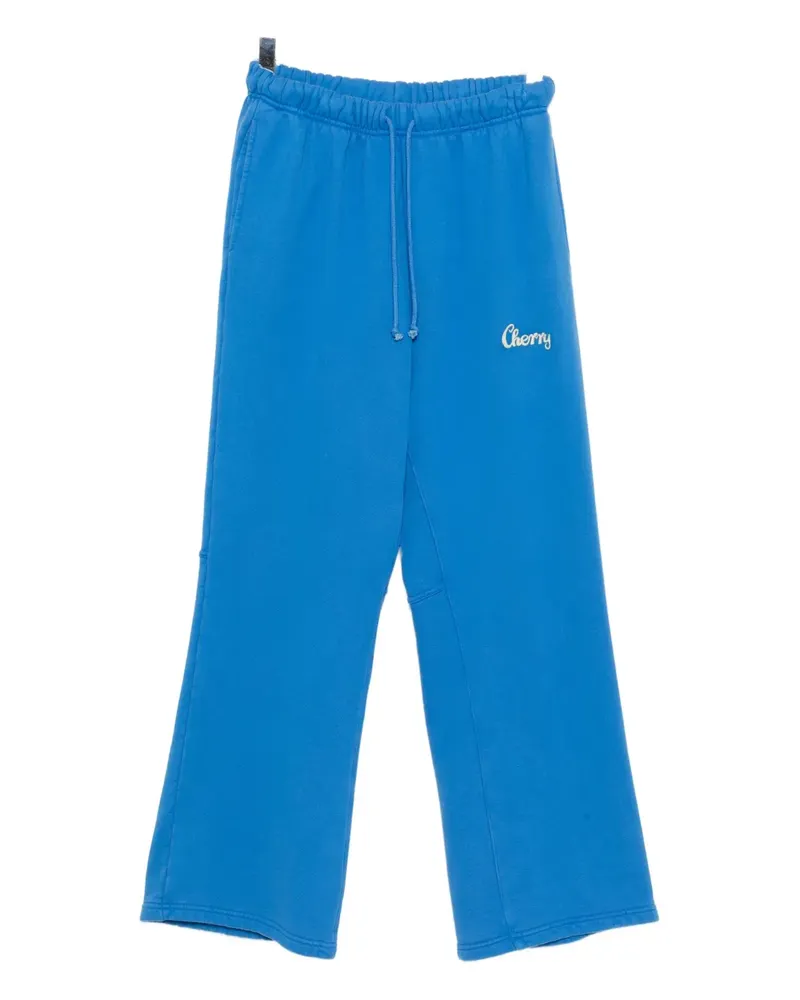 CHERRY LA logo-printed sweatpants - Blau Blau