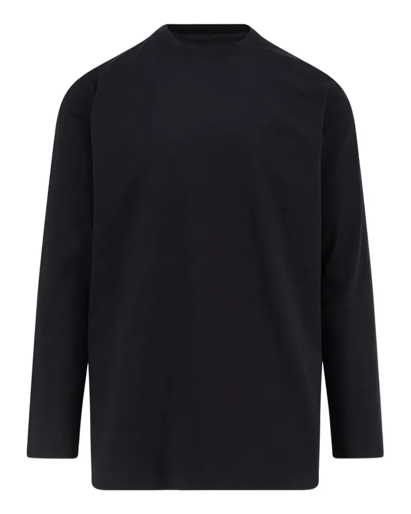 Y-3 Langarmshirt mit Logo-Print - Schwarz Schwarz