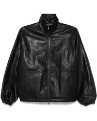 LOW CLASSIC Wattierte Jacke mit Reißverschluss Schwarz