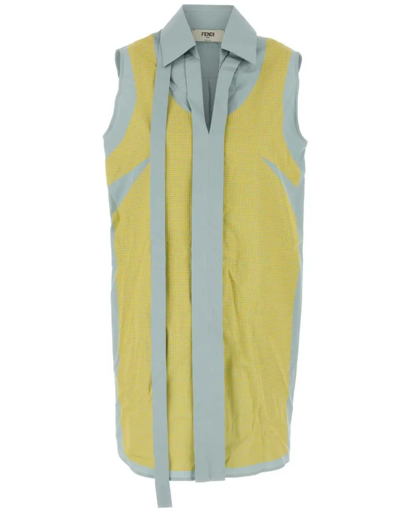 Fendi Zweifarbiges Minikleid - Blau Blau
