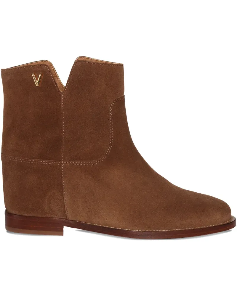 Via Roma 15 Stiefel aus Wildleder - Braun Braun